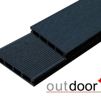 Террасная доска ДПК Outdoor 150*25*4000 мм. вельвет/шлифованная черная (коллекция 2)