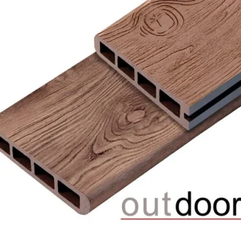 Террасная доска ДПК Outdoor 3D 150*25*4000 мм. завершающая NEVADA/CALIFORNIA BROWN коричневая микс в магазине стройматериалов