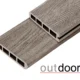 Террасная доска ДПК Outdoor 3D 150*25*4000 мм. завершающая HAVANA/ARIZONA GREY серая микс в магазине стройматериалов