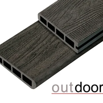Террасная доска ДПК Outdoor 3D 150*25*4000 мм. завершающая HAVANA/ARIZONA BLACK черная в магазине стройматериалов