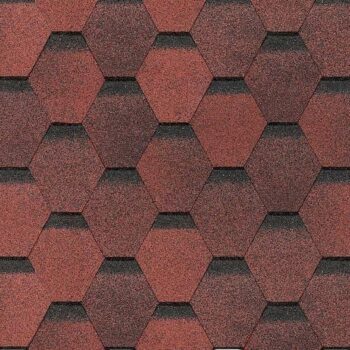 Гибкая черепица Döcke PIE EUROPA КАРАТ Красный в магазине стройматериалов