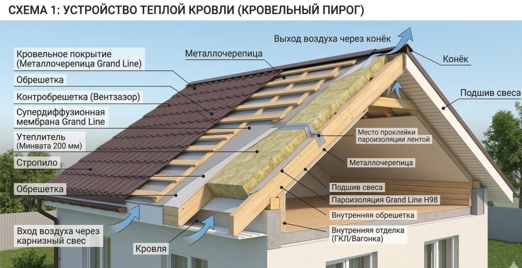 кровельный пирог