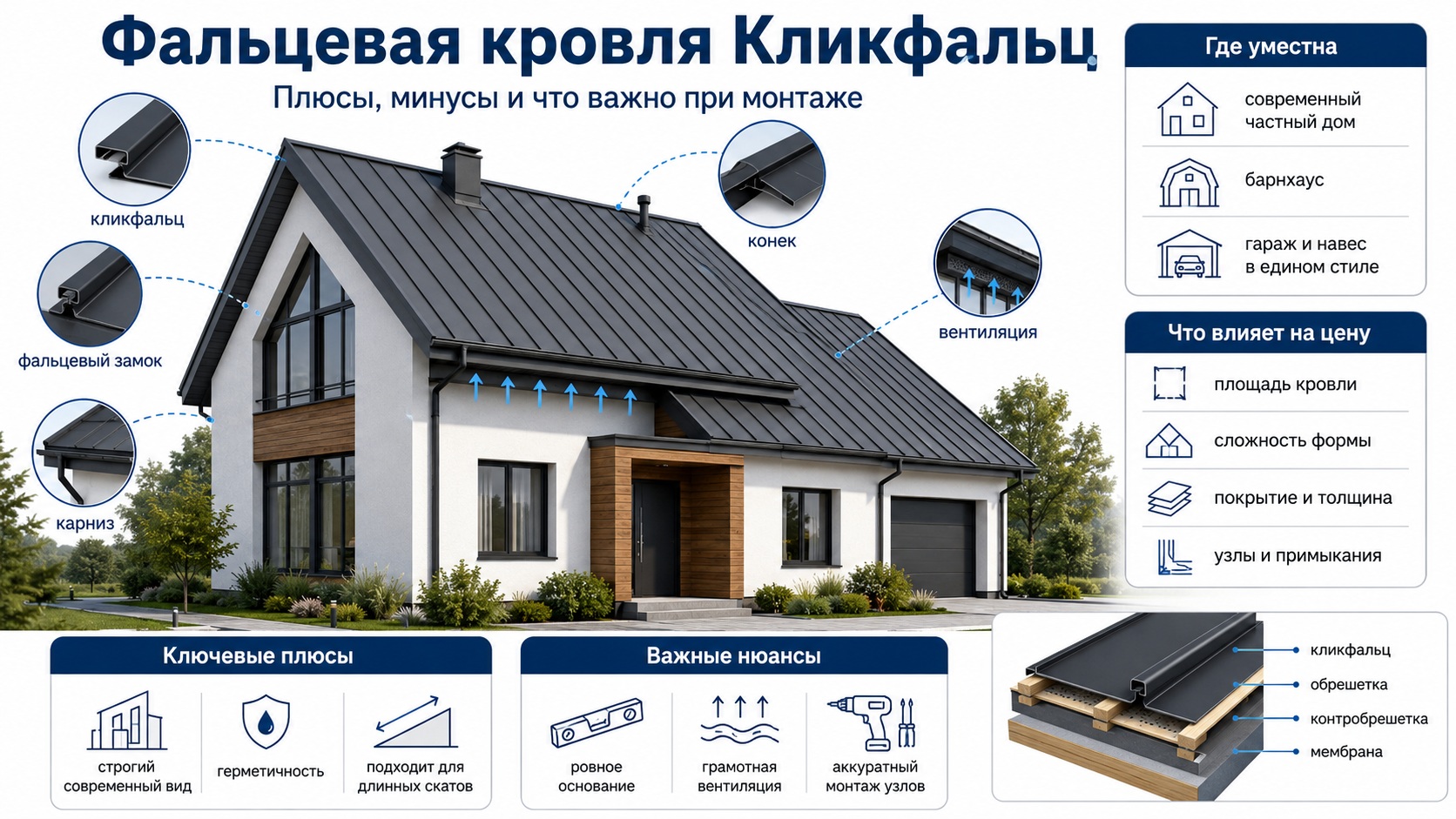 Кровля Кликфальц